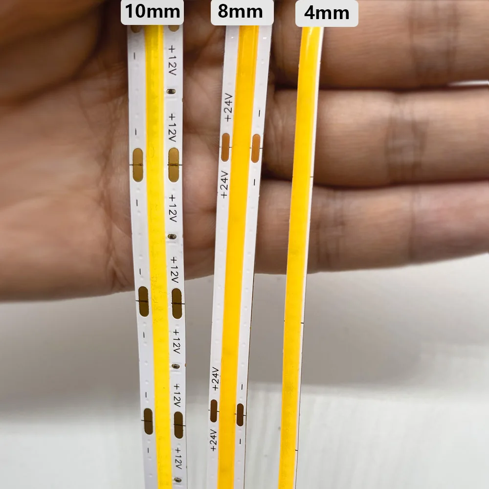 Светодиодная лента HCDH, 480 светодиодов/м, гибкая, теплый/натуральный/холодный белый, 12 В, регулируемая яркость