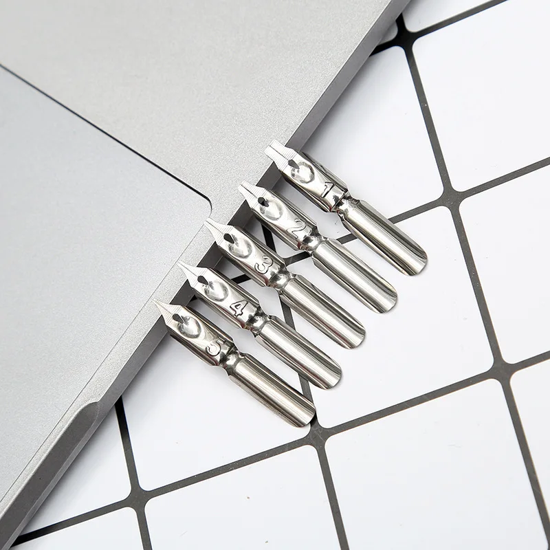 Перьевая ручка в винтажном стиле Набор цветных перьевых ручек с золотой головкой