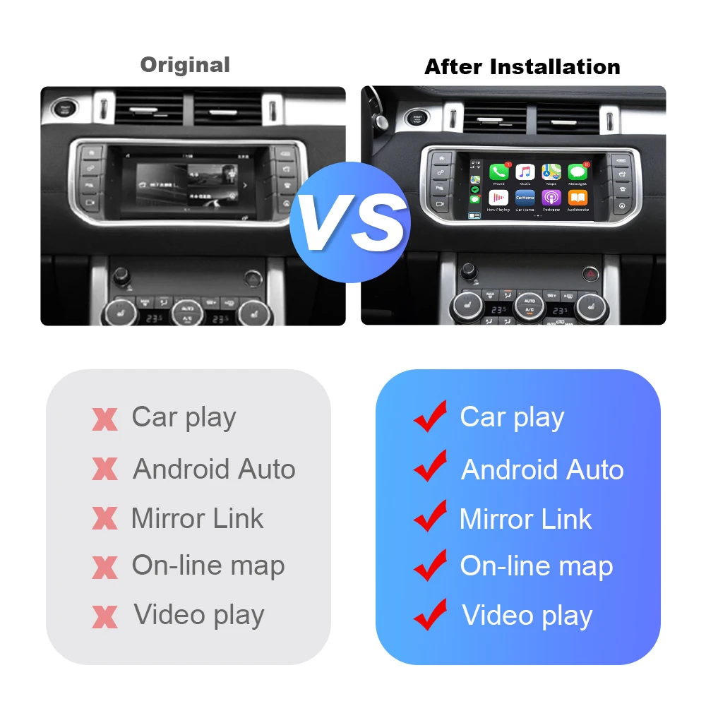 ISUDAR для Apple беспроводной Carplay Jaguar/Land Rover/XE/XF/Range Rover/Evoque/Discovery 4 Android Auto Ai Box