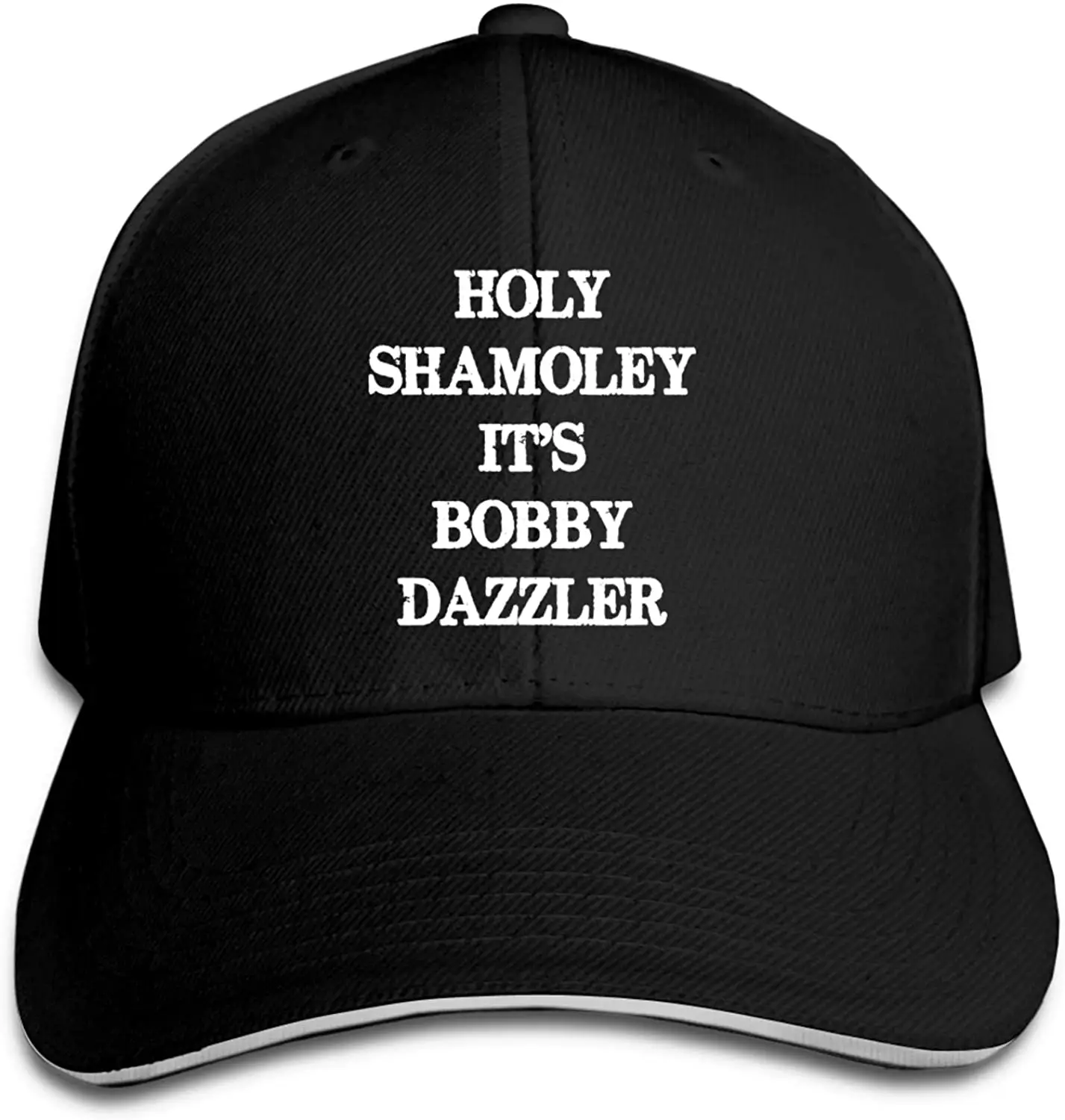 

It's A Bobby Dazzler Sandwich Hat Printed Baseball Cap Headgear Unisex Outdoor Casquette Black