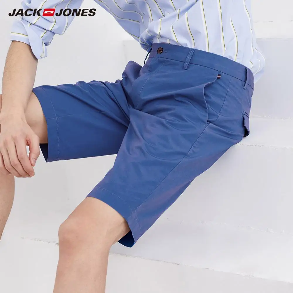 JackJones мужские шорты из 100% хлопка свободный крой светильник до колена стиль 219115509 |