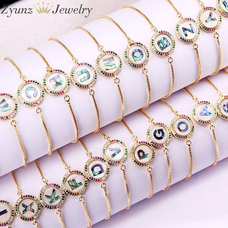 10 шт Радуга CZ микро проложить натуральный Абалон оболочки Ремесло Ювелирные