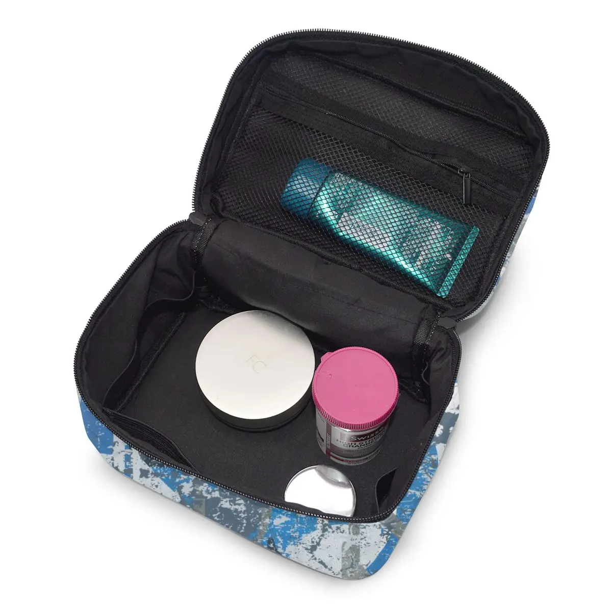 

2020 Multi-function Travel Organizer Bag Vintage Blue Music Notes Women Cosmetic Bag Beauty Makeup Toiletry Wash Bags