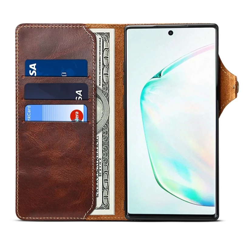 Чехол книжка Solque из натуральной кожи для Samsung Galaxy Note 20 Ultra Plus 10 9 8|Бамперы| |