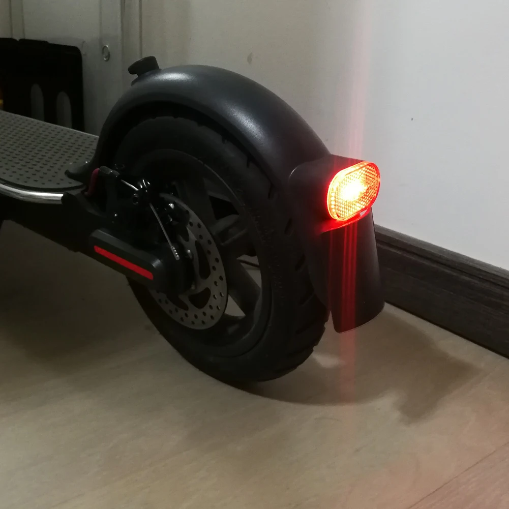 Durable Scooter Mudguard For Xiaomi Mijia M365 Pro Electric Scooter Tire Splash Fender With Rear Taillight Back Guard Wing