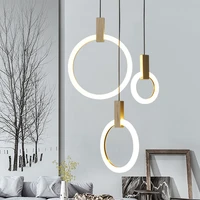 villa stairs led pendant lights acrylic circles lustre pendant light wood pendant lamp led drop light hang lamp suspend lamp