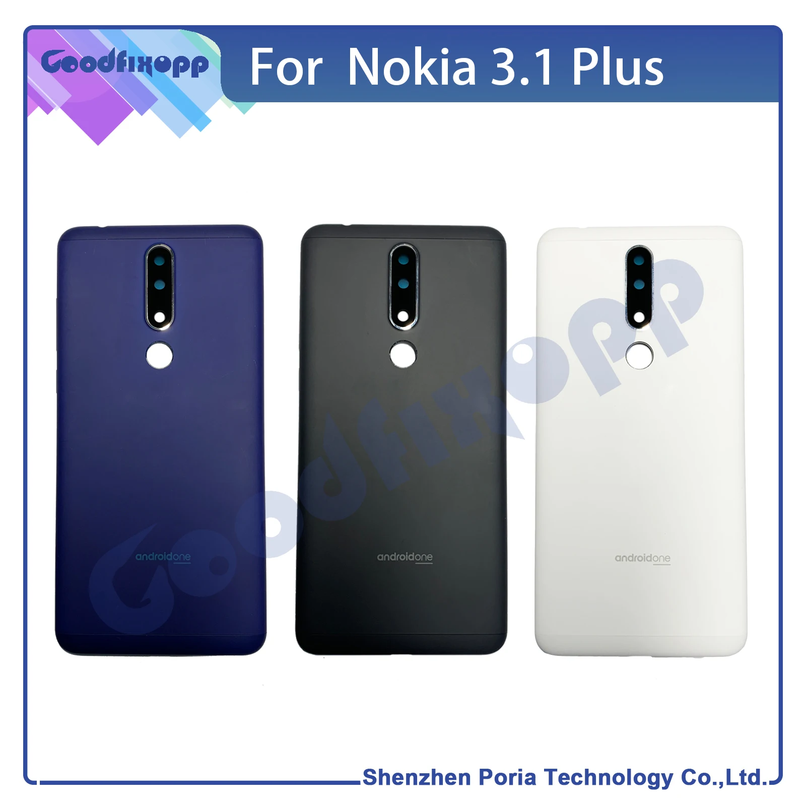 Для Nokia 3 1 Plus Крышка батарейного отсека задняя крышка корпуса телефона чехол для +