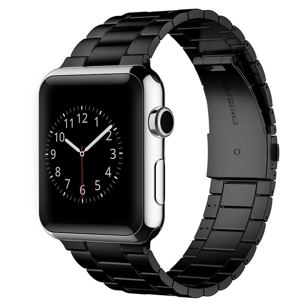 

Для apple watch band 5 4 44 мм 40 мм браслет из нержавеющей стали correas для iwatch ремешок 42 мм 38 мм ссылка браслет бизнес-группы