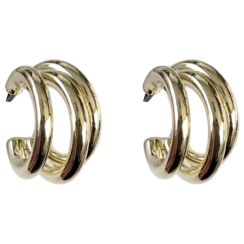 

S925 texture three-wire earring female temperament Korean high sense earrings French web celebrity earrings show thin face