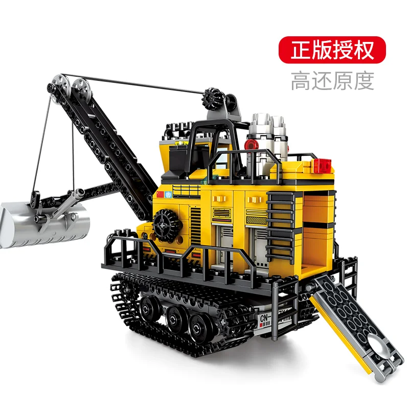 

Sembo block Engineering Technic Diy forklift toys Model movie Wandering earth assemble Building blocks diy boys Toy Brinquedo