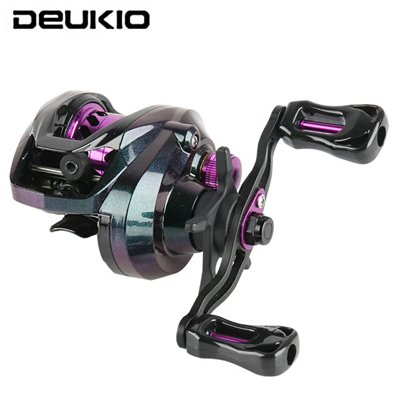 

DEUKIO Fishing Baitcasting Reel 7.1:1 Gear Ratio 8Kg Max Drag 5+1BB Saltwater Freshwater Fish Bait Casting Spool Wheel