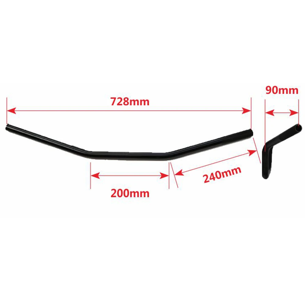 Руль мотоцикла для Renthal 22 мм 7/8 дюйма из алюминиевого сплава Кафе Racer MT07 MT09 Z750 Z800 Z900