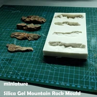 miniature silica gel mountain rock mould scenario model sand table scene modification