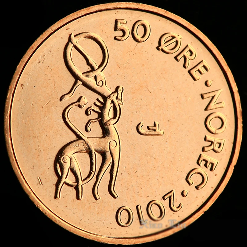 Норвежские королевские монеты 1 руда Европа 100% оригинальные для коллекции