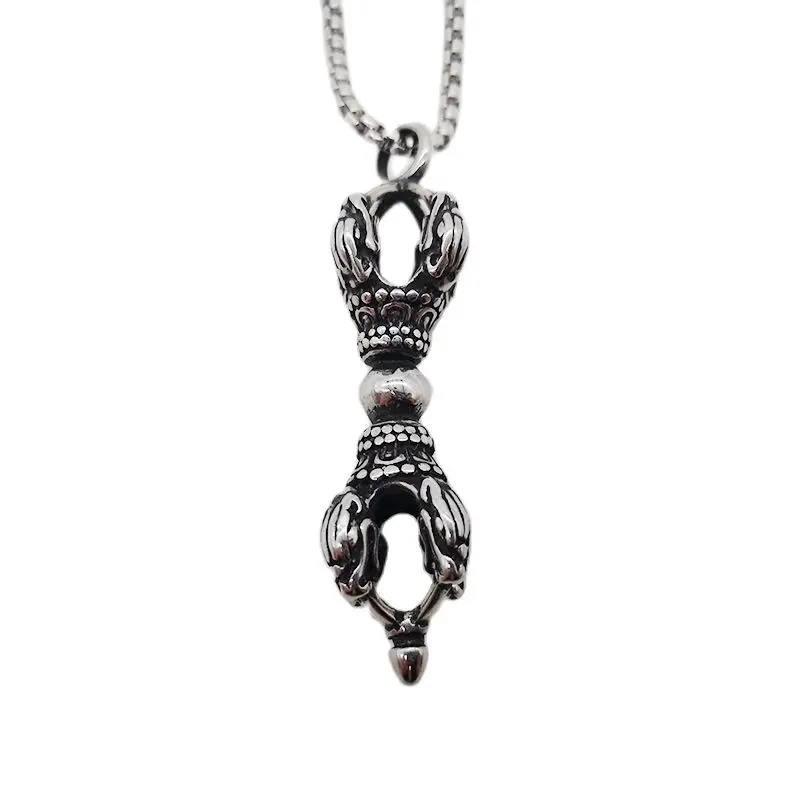 Новый таинственный мозаичный скипетр цепочка ожерелье кулон из нержавеющей