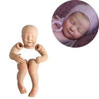 19 inch painted kit june sleeping bebe reborn kit reborn babies molds unassembled smile reborn baby doll toys for girl gift