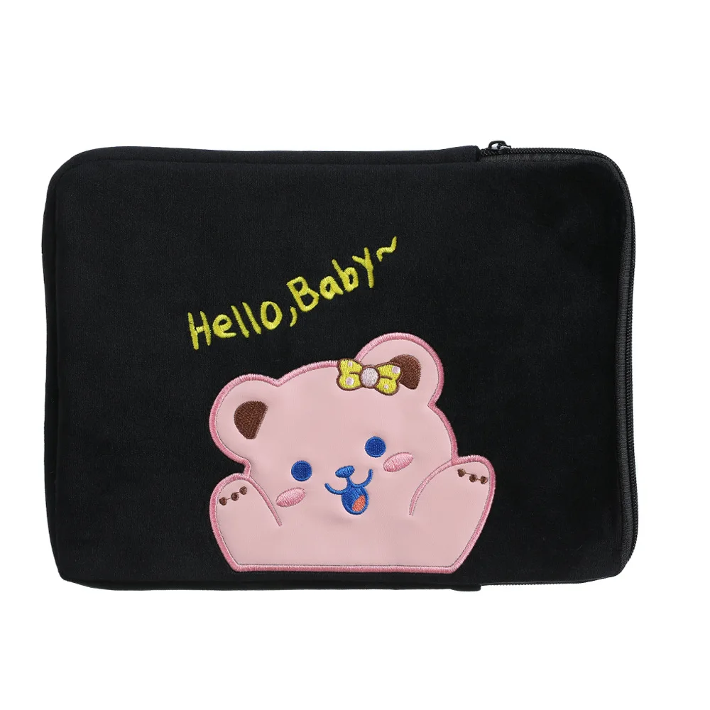 

Women clutch bag Tablet protective sleeve bear ipad bag 11 inch 10.5 inch 9.7 inch liner bag girl computer bag