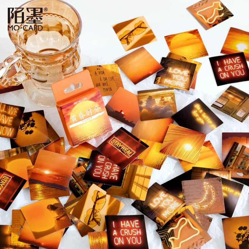 

46 шт., наклейки на закат, в ассортименте