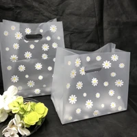 25pcs die cut plastic merchandise shopping bags with handle gift bag christmas wedding party orangizer candy cake wrapping bags