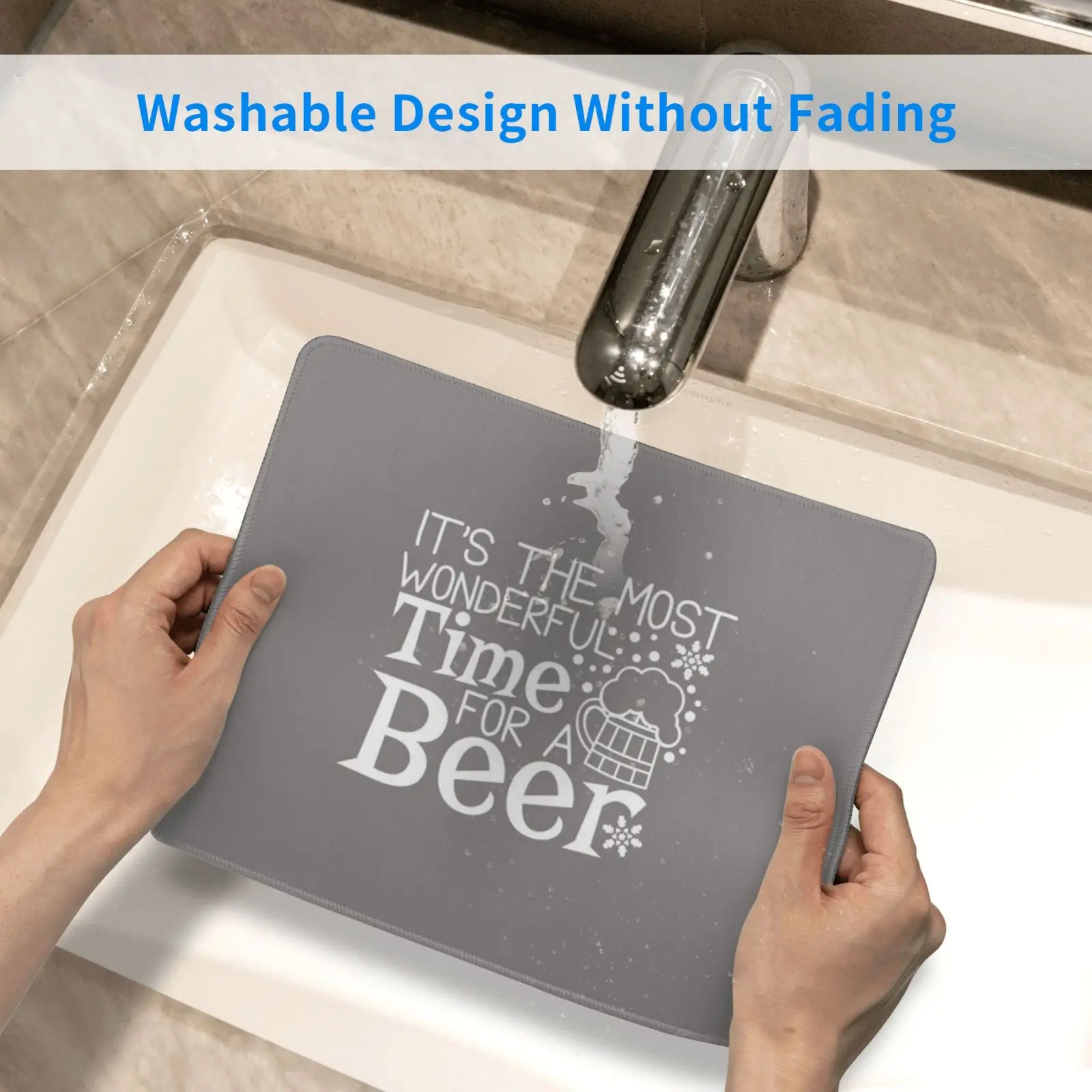 

It's The Most Wonderful Time To Have A Beer Mouse Pad DIY Print Beer Drinker Beer Gift Beer Lover