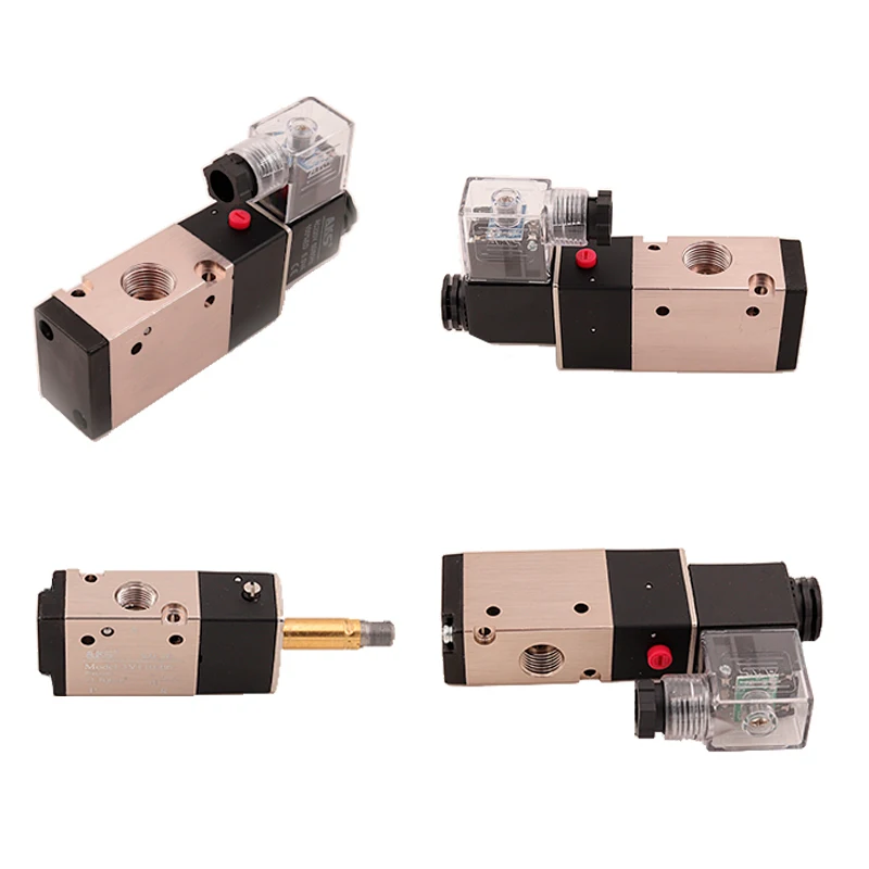 

1PCS 5 Way 2 Position Gas Control Air Magnetic Valve 4V310-08/10 Pneumatic Electric Solenoid Valve DC/AC Coil Volt Hose Fitting