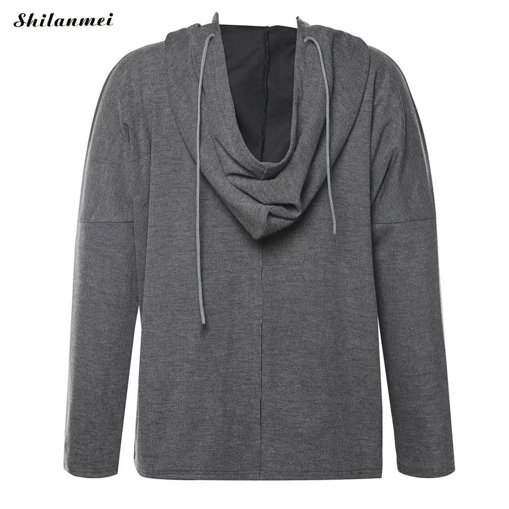 

2019 Autumn Gray Hoodies Sweatshirts For Women Long Sleeve Solid Casual Basic Hoodie Traning Sport Women Loose Pullovers Hoody