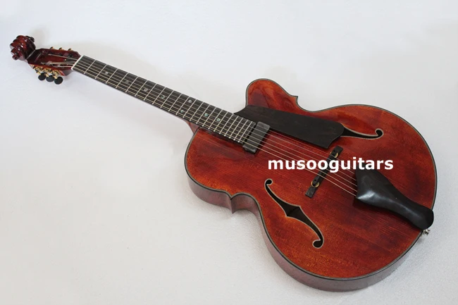 Новая брендовая однотонная резная гитара Archtop Jazz от Handcarft|Гитары| |