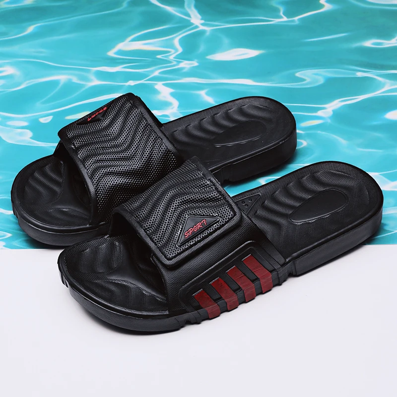 

Male Summer Indoor Slippers Casual Comfortable Men Shoes Bathroom Non-slip Bath Slippers for Men 2021 Bedroom Sneakers