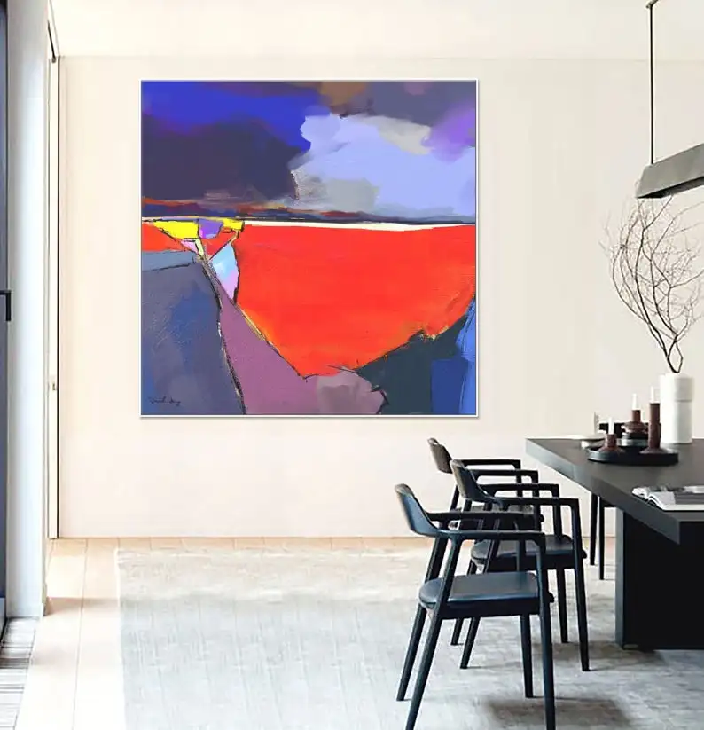 

Abstract Oil Painting Minimalism Contemporary Art Kitchen Decor Art Modern Art Home Decor Wall Art Large Painting Canvas Art