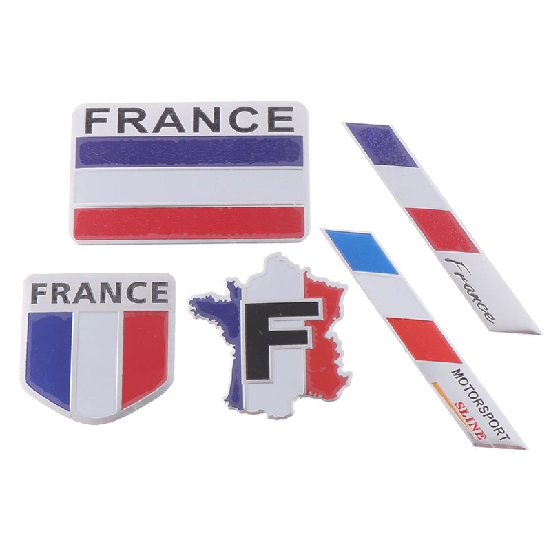 

Car-Styling For Peugeot 307 206 207 Citroen Renault DS C2 C3 Car Styling 3D Aluminum France Flag Emblem Badge Car Sticker Decals