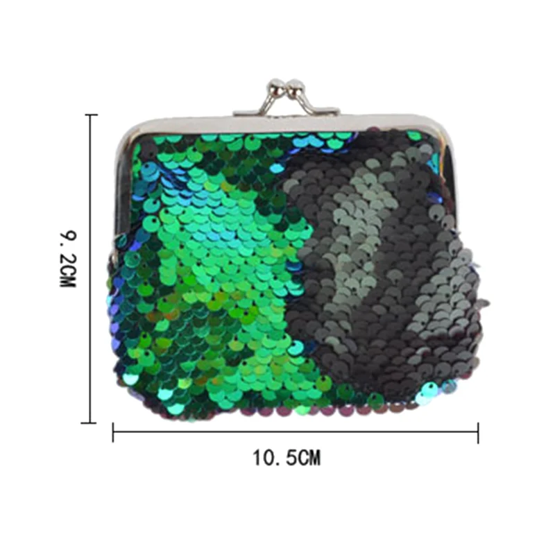 

Fashion Sequins Mini Wallet Clutch Pouch Portable Women Sequins Coin Purses Handbags Card Holder Keys Earphone Bags