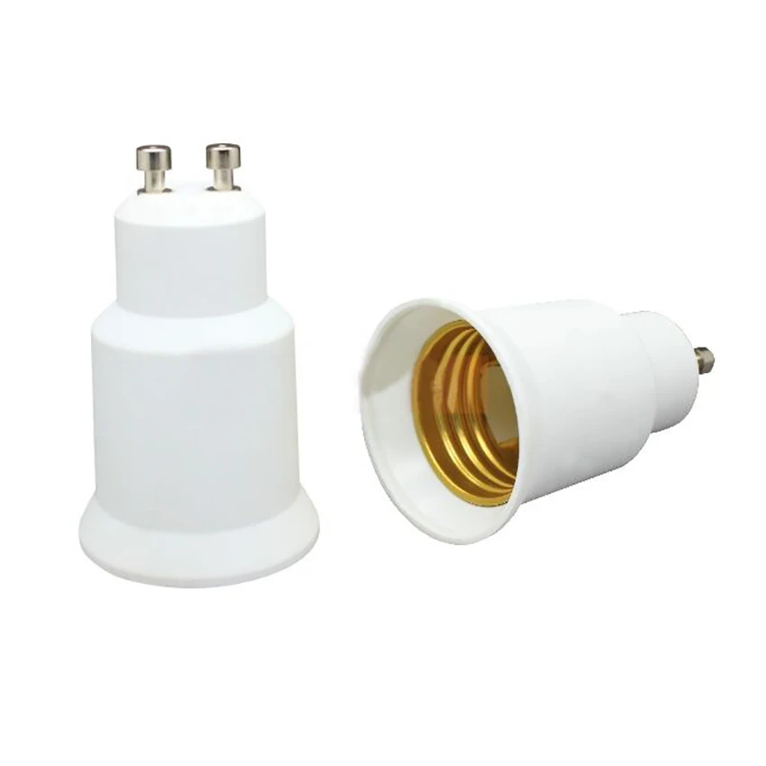 GU10 to E27Adapter - 2 Pin (GU10) Base to Medium Screw(E27) Base Lamp Socket Converter, LED Lighting Adapter Bulb Holder