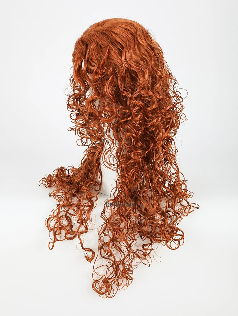 Фильм смелая Принцесса Мерида Косплэй женский парик длинные вьющиеся