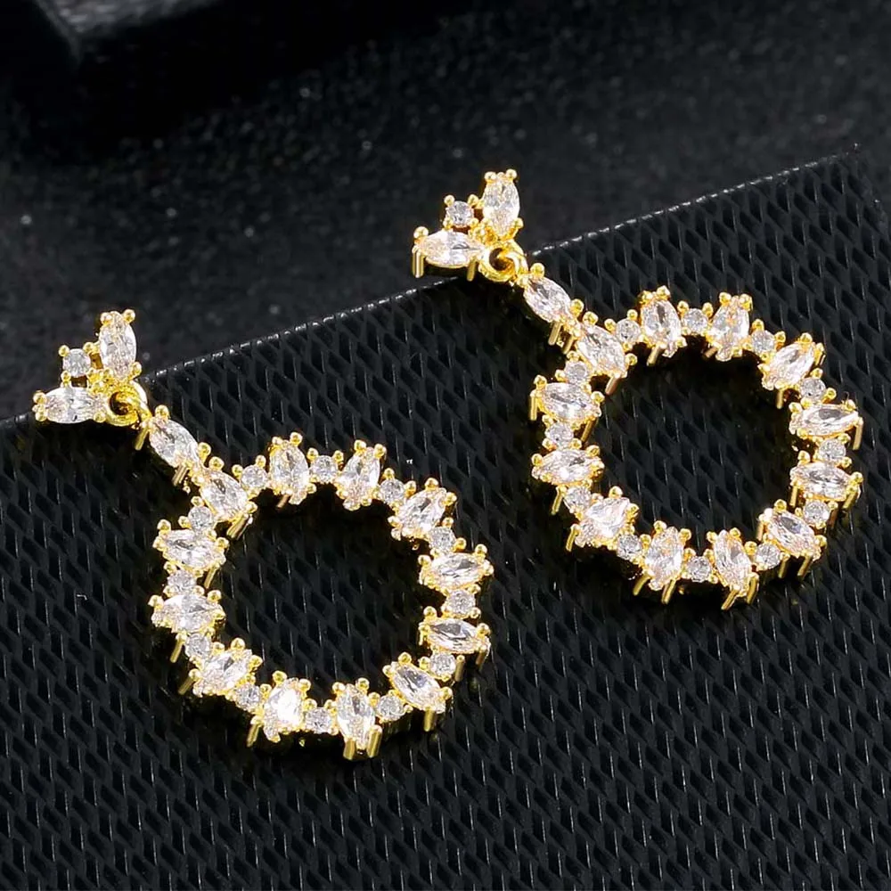 Женская круглая подвеска Роскошные Длинные серьги аксессуары для ушей