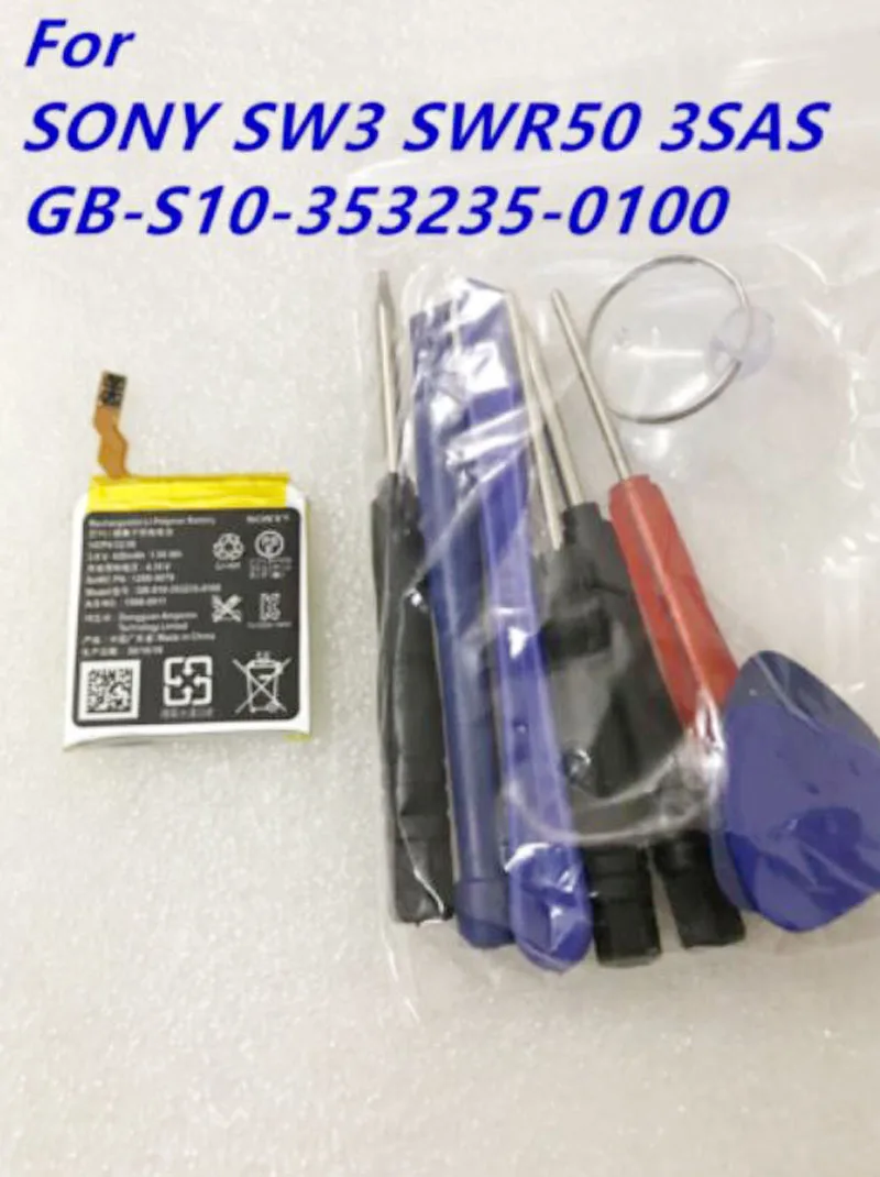 Оригинальная Замена батарейки для смарт-часов GB-S10-353235-0100 для SONY GB-S10 SmartWatch 3 SW3 SWR50 3SAS S10 420 мА-ч