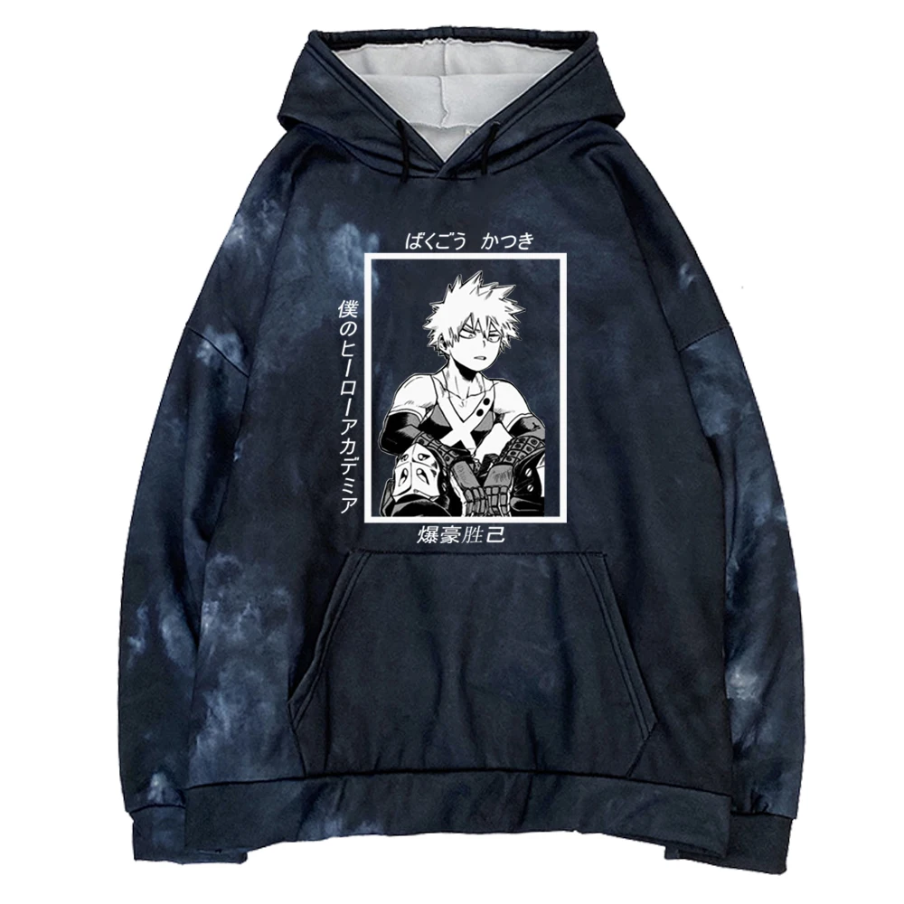 

Толстовка с капюшоном и принтом «Моя геройская Академия»