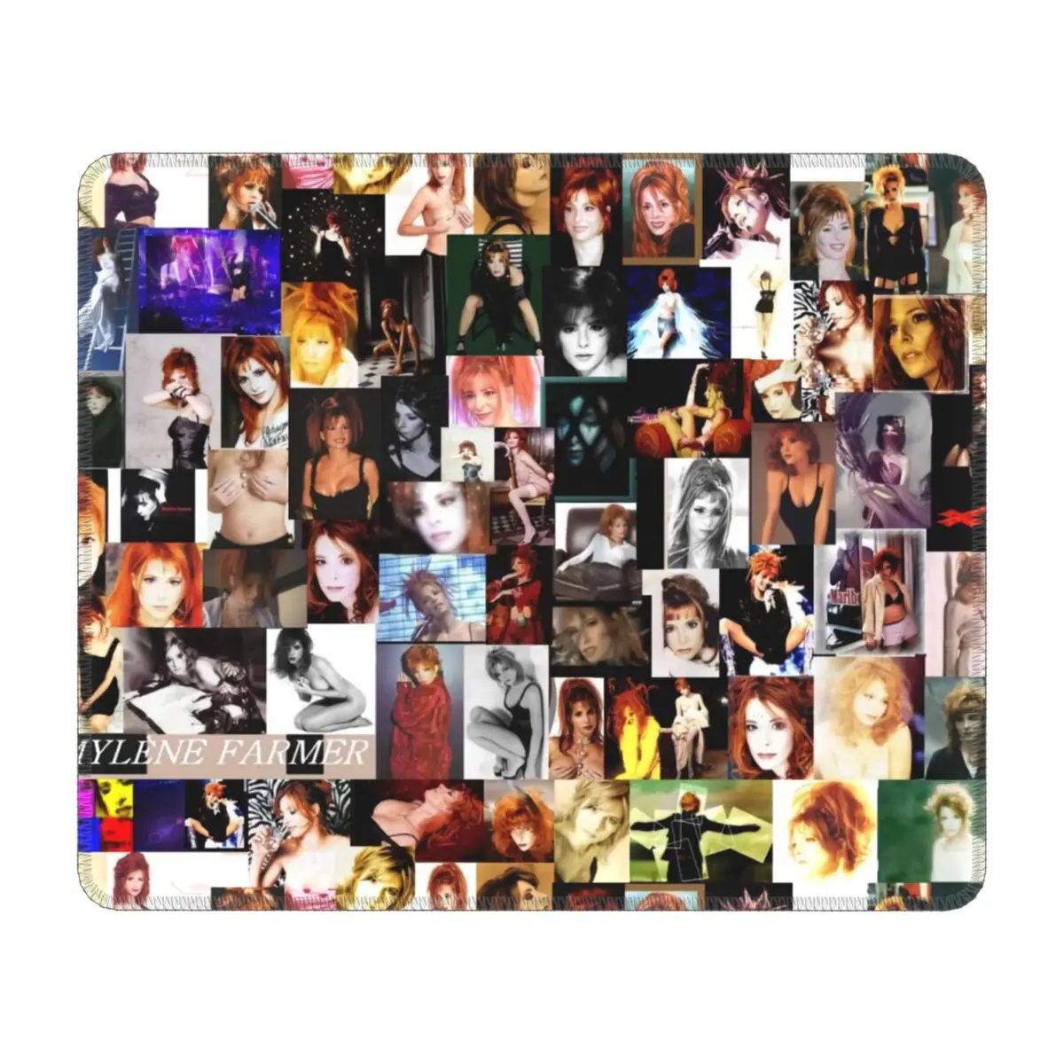 

Mylene фермер фото коллаж пользовательский дизайн геймерский коврик для мыши Нескользящий Резиновый базовый Коврик для мыши французский певе...