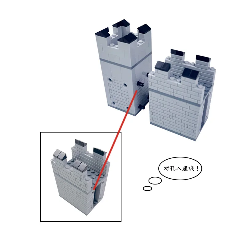 Город МОС стены блоки игрушки для детей мальчиков совместимые технические
