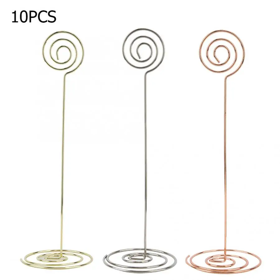 Штампы и штампы 10 шт. держатель номера Стола Имя карты для заметок бумага зажим