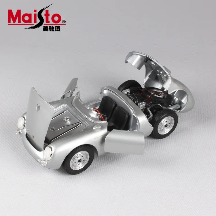 Ретро модель автомобиля Maisto 1:18 Porsche 550 A Spyder литье под давлением Классическая