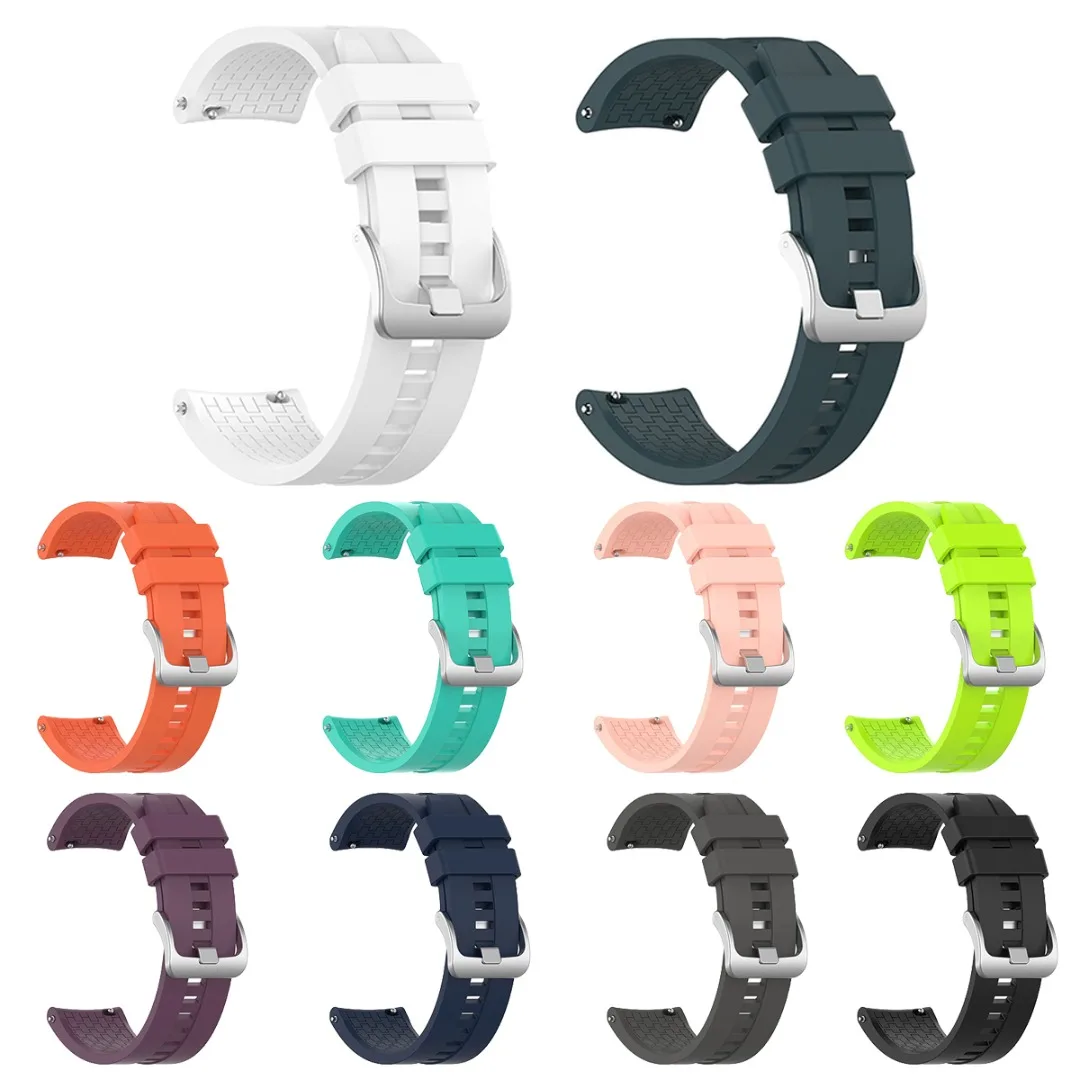 

Universal Strap For Huami Amazfit GTR 47mm/Samsung/Huawei Adjustable Silicone Bracelet Sport Wristband Belt Unisex Wrist Strap