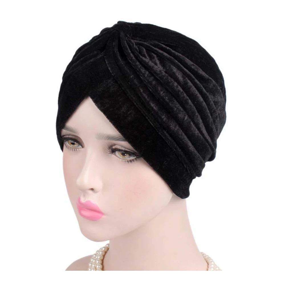 Модные мусульманские хиджабы для женщин и девушек бархатная шапка мусульманская