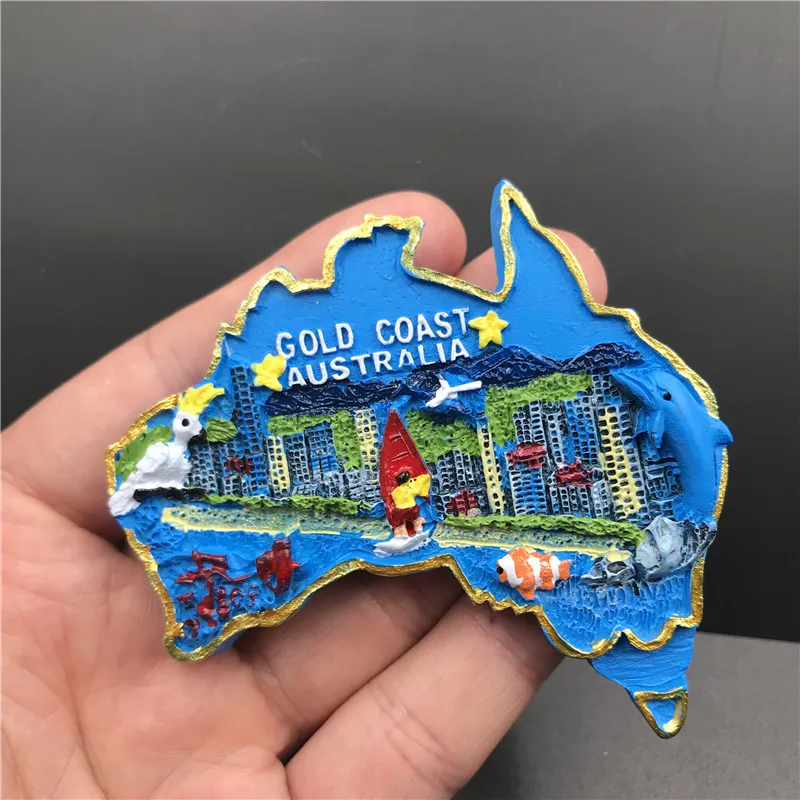 BABELEMI Hungary Dubai Thailand Poland Egypt Italy Australia Spain Belgium Fridge Magnet Souvenir Refrigerator Magnetic Stickers | Дом и сад