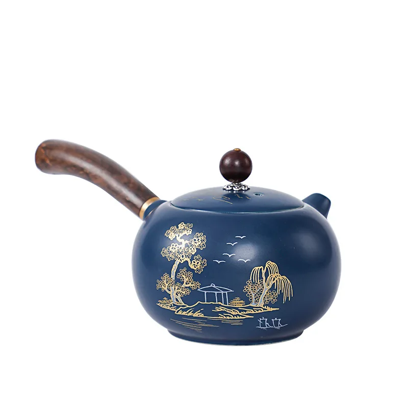 

230ml Porcelain Teapot Cup With Infuser White Bone China Tea Set Ceramic Coffee Tea Pot Kettle Antique Chinese Teacup Set