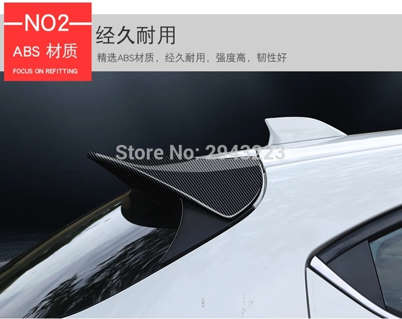 Для Mazda 3 Axela хэтчбек 2014 2015 2016 2017 ABS пластик окрашенный цвет задняя крыша багажник