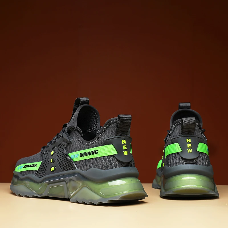 

Fashion Running Shoes Men Breathable Comfortable Fitness Zapatillas Hombre Men Chunky Sneakers Sport Shoes Four Seasons