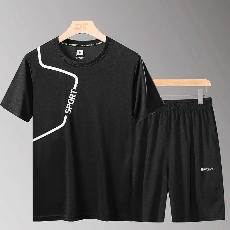 Спортивный костюм мужской повседневный Свитшот и штаны укороченная футболка