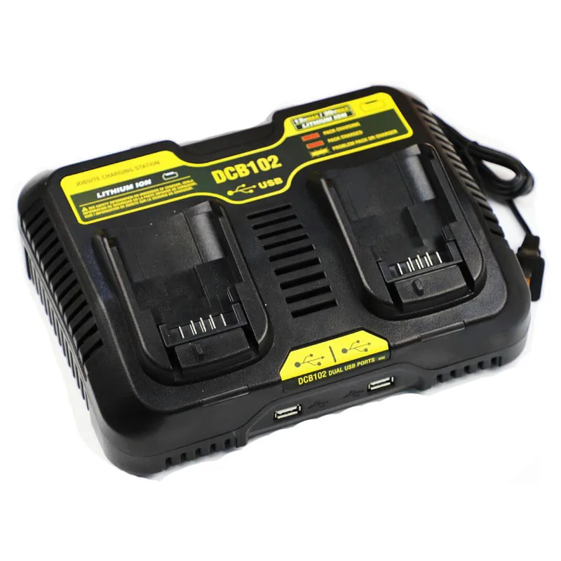 DCB102 Li-Ion Battery Charger DCB104 DCB102 DCB118 DCB1418 For Dewalt 14.4V 18V 20V Lithium Battery DCB140 DCB183 DCB200 - Цвет: DCB102