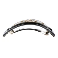french thick hair clips acetate rhinestones barrette automatic hairpin gifts