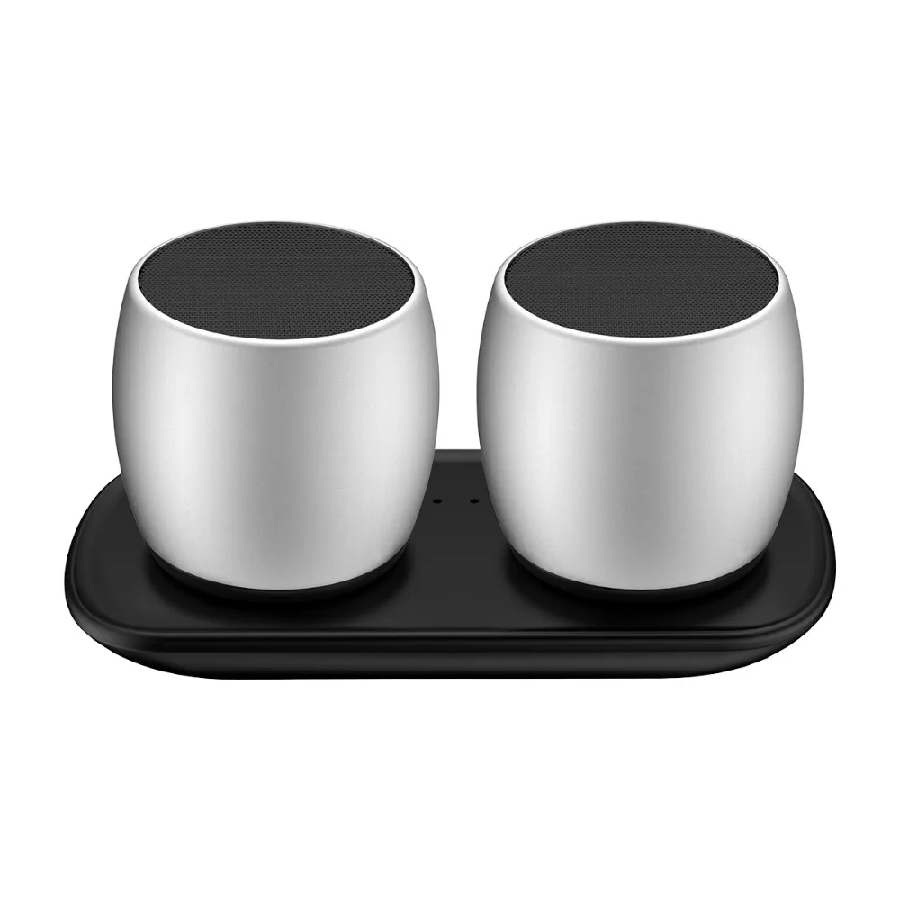 Bluetooth-Колонка F1 s TWS металлическая колонка сабвуфер Громкая mp3-плеер 2 шт./пара